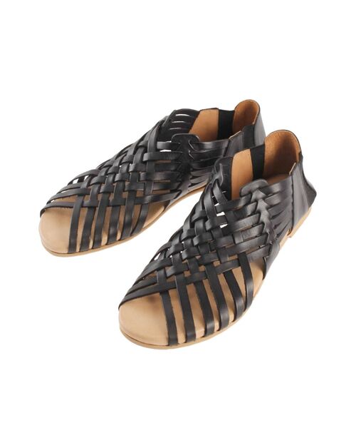 BIANCA(ビアンカ)の「【BIANCA)レザーメッシュサンダル(サンダル・レディース・ブラック/ブラウン・37/38)」の5枚目の写真