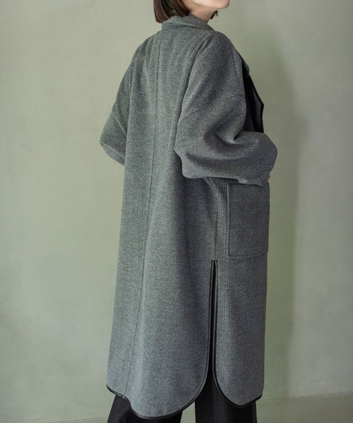 MARECHAL TERRE（マルシャルテル）の「へリンボンパイピングコート