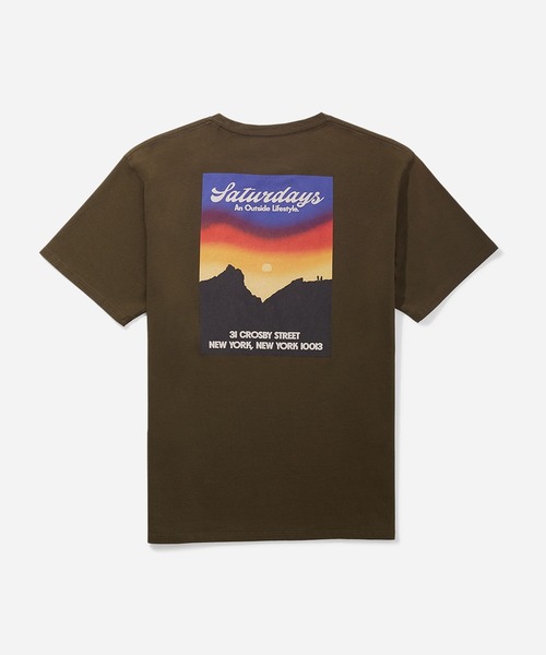 Saturdays NYC（サタデーズ ニューヨークシティ ）の「Landscape Washed Standard Tee（Tシャツ/カットソー・メンズ・ブラック/イエロー/オリーブ・S/X-SMALL/L/M/XL）」の10枚目の写真