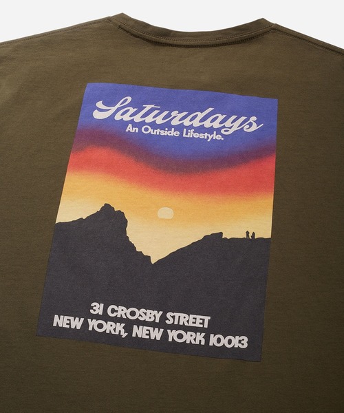 Saturdays NYC（サタデーズ ニューヨークシティ ）の「Landscape Washed Standard Tee（Tシャツ/カットソー・メンズ・ブラック/イエロー/オリーブ・S/X-SMALL/L/M/XL）」の14枚目の写真