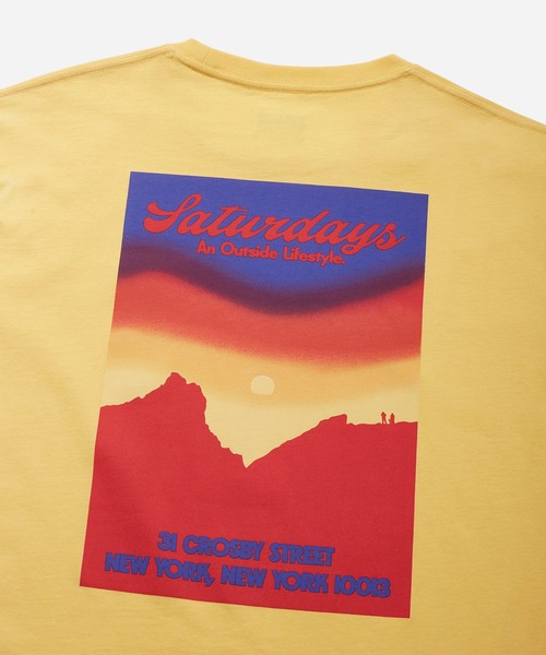 Saturdays NYC（サタデーズ ニューヨークシティ ）の「Landscape Washed Standard Tee（Tシャツ/カットソー・メンズ・ブラック/イエロー/オリーブ・S/X-SMALL/L/M/XL）」の5枚目の写真