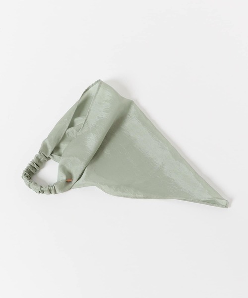 SMELLY（スメリー）の「スカーフターバン（ヘアバンド・レディース・ベージュ/ミント・-）」の16枚目の写真