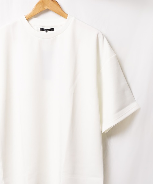 Bling Leads(ブリングリーズ)の「★Bling leads★5分袖ポンチクルーネックプルオーバー(Tシャツ/カットソー・レディース・ホワイト/ブラック/グレイッシュブルー・LARGE/MEDIUM)」の3枚目の写真