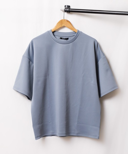 Bling Leads(ブリングリーズ)の「★Bling leads★5分袖ポンチクルーネックプルオーバー(Tシャツ/カットソー・レディース・ホワイト/ブラック/グレイッシュブルー・LARGE/MEDIUM)」の5枚目の写真