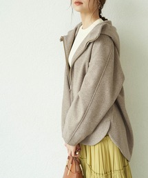 ROPE' PICNIC | ジャージメルトンジップアップフーディショートコート(その他アウター)