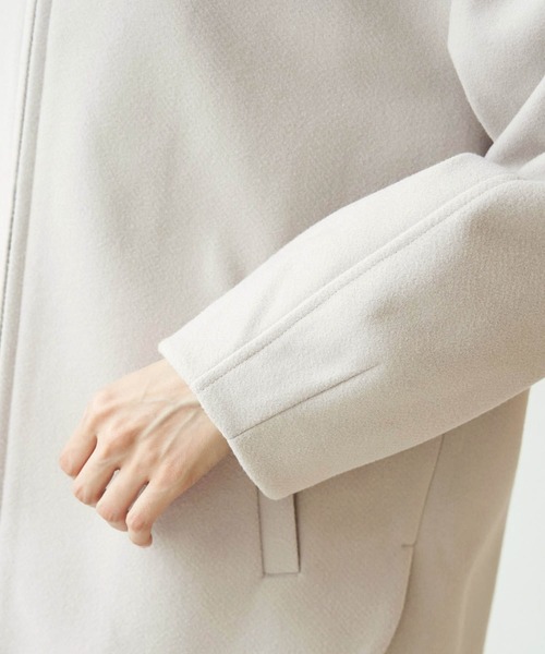 ROPE' PICNIC（ロペピクニック）の「ジャージメルトンジップアップフーディ（その他アウター・レディース・ブラック/ダークブラウン/ベージュ系その他/ライトグリーン/ラベンダー・38）」の9枚目の写真