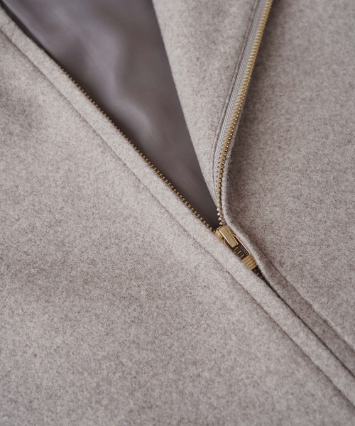 ROPE' PICNIC（ロペピクニック）の「ジャージメルトンジップアップフーディ（その他アウター・レディース・ブラック/ダークブラウン/ベージュ系その他/ライトグリーン/ラベンダー・38）」の15枚目の写真