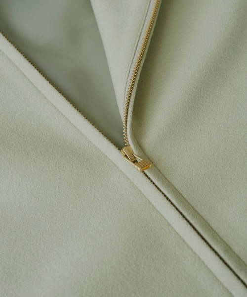 ROPE' PICNIC（ロペピクニック）の「ジャージメルトンジップアップフーディ（その他アウター・レディース・ブラック/ダークブラウン/ベージュ系その他/ライトグリーン/ラベンダー・38）」の17枚目の写真