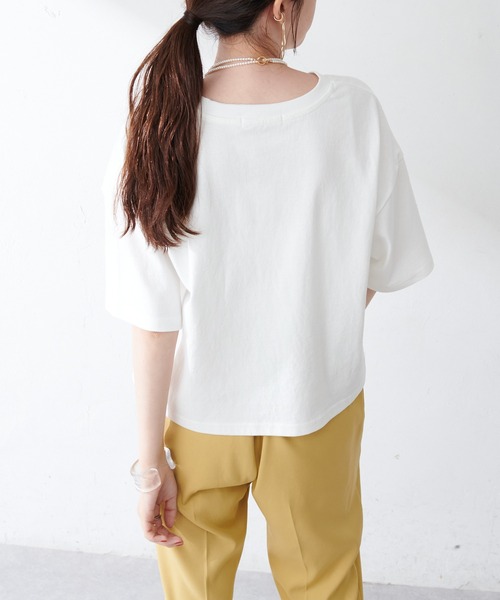 DISCOAT（ディスコート）の「TIGERプリントTシャツ（Tシャツ/カットソー・レディース・チャコールグレー/オフホワイト/ピンク・FREE）」の4枚目の写真