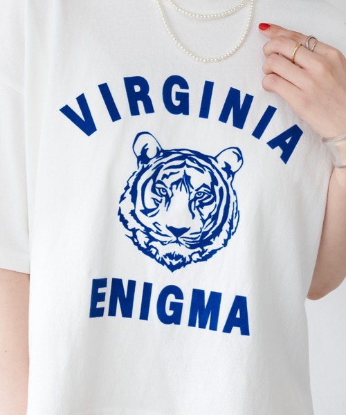 DISCOAT（ディスコート）の「TIGERプリントTシャツ（Tシャツ/カットソー・レディース・チャコールグレー/オフホワイト/ピンク・FREE）」の17枚目の写真