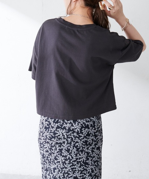 DISCOAT（ディスコート）の「TIGERプリントTシャツ（Tシャツ/カットソー・レディース・チャコールグレー/オフホワイト/ピンク・FREE）」の5枚目の写真