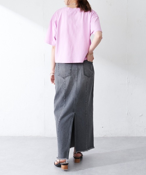 DISCOAT（ディスコート）の「TIGERプリントTシャツ（Tシャツ/カットソー・レディース・チャコールグレー/オフホワイト/ピンク・FREE）」の9枚目の写真