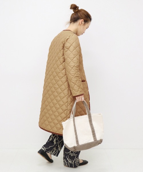 Traditional Weatherwear(トラディショナルウェザーウェア)の「《別注》【TRADITIONAL WEATHERWEAR】ARKLEY LONG:コート◆(その他アウター・レディース・ベージュ/ブラック・36/34)」の17枚目の写真