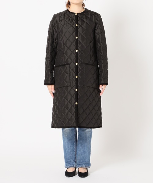 Traditional Weatherwear(トラディショナルウェザーウェア)の「《別注》【TRADITIONAL WEATHERWEAR】ARKLEY LONG:コート◆(その他アウター・レディース・ベージュ/ブラック・36/34)」の7枚目の写真