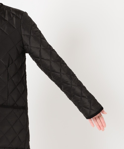 Traditional Weatherwear(トラディショナルウェザーウェア)の「《別注》【TRADITIONAL WEATHERWEAR】ARKLEY LONG:コート◆(その他アウター・レディース・ベージュ/ブラック・36/34)」の4枚目の写真