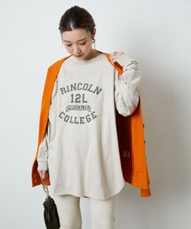 FREAK'S STORE | ▽【WEB限定】PENNEYS/ペニーズ  別注ピグメントフットボールTシャツ(Tシャツ/カットソー)