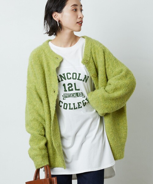 FREAK'S STORE(フリークスストア)の「▽【WEB限定】PENNEYS/ペニーズ 別注ピグメントフットボールTシャツ(Tシャツ/カットソー・レディース・ベージュ/オフホワイト/ブラック/グレー/オリーブ/パープル/サックスブルー・フリ-)」の2枚目の写真