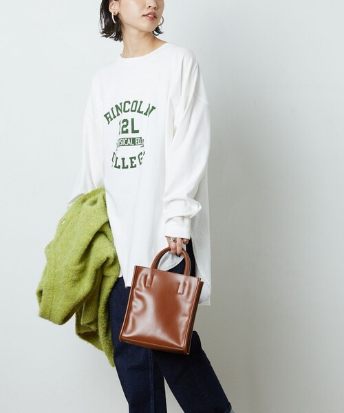 FREAK'S STORE(フリークスストア)の「▽【WEB限定】PENNEYS/ペニーズ 別注ピグメントフットボールTシャツ(Tシャツ/カットソー・レディース・ベージュ/オフホワイト/ブラック/グレー/オリーブ/パープル/サックスブルー・フリ-)」の11枚目の写真