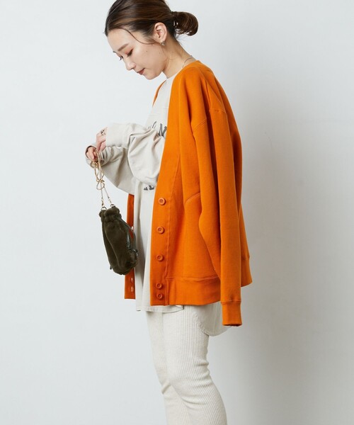 FREAK'S STORE(フリークスストア)の「▽【WEB限定】PENNEYS/ペニーズ 別注ピグメントフットボールTシャツ(Tシャツ/カットソー・レディース・ベージュ/オフホワイト/ブラック/グレー/オリーブ/パープル/サックスブルー・フリ-)」の19枚目の写真