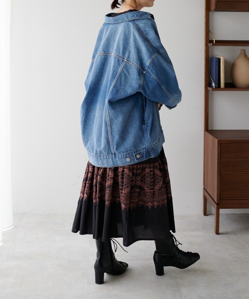 DISCOAT(ディスコート)の「ボヘーノワンピース(ワンピース・レディース・ブラック/ベージュ/ブルー・FREE)」の18枚目の写真