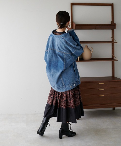 DISCOAT(ディスコート)の「ボヘーノワンピース(ワンピース・レディース・ブラック/ベージュ/ブルー・FREE)」の19枚目の写真