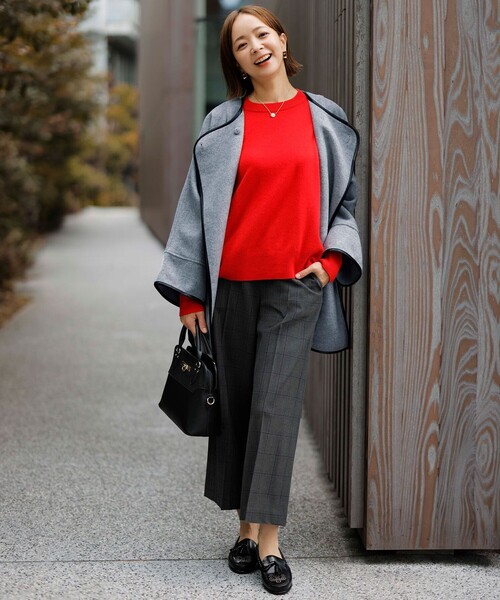 ANY SIS(エニィスィス)の「サーモトロン 2WAYストレッチ ワイドパンツ(その他パンツ・レディース・アイボリー系/グレー系5/ブラウン系/ブラック系/ネイビー系5・3/2/1)」の1枚目の写真