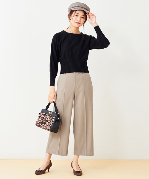 ANY SIS(エニィスィス)の「サーモトロン 2WAYストレッチ ワイドパンツ(その他パンツ・レディース・アイボリー系/グレー系5/ブラウン系/ブラック系/ネイビー系5・3/2/1)」の12枚目の写真