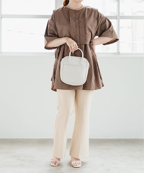 nemne store（ネンネストア）の「星が光るスクエアミニボストンバッグ（ボストンバッグ・レディース・ライトグレー/ブラック/アイボリー・フリー）」の8枚目の写真