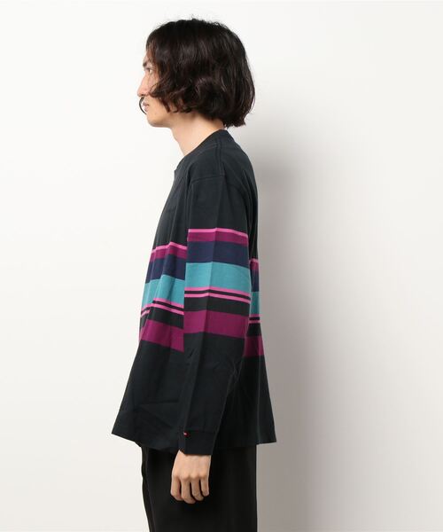 Levi's（リーバイス）の「【Levi's】マルチボーダーロンＴ（Tシャツ/カットソー・メンズ・ブラック・L/M/S）」の3枚目の写真