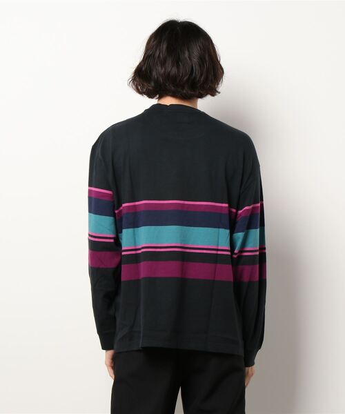 Levi's（リーバイス）の「【Levi's】マルチボーダーロンＴ（Tシャツ/カットソー・メンズ・ブラック・L/M/S）」の2枚目の写真