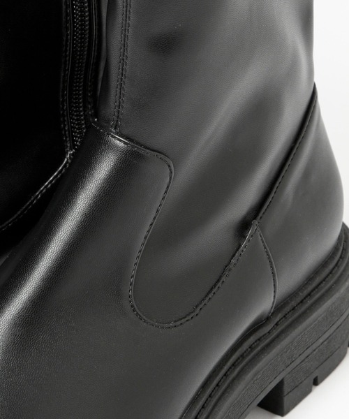 GLOBAL WORK（グローバルワーク）の「らくっション厚底ストレッチ/215700（ブーツ・レディース・アイボリー/ブラック・SMALL/MEDIUM/LARGE）」の10枚目の写真