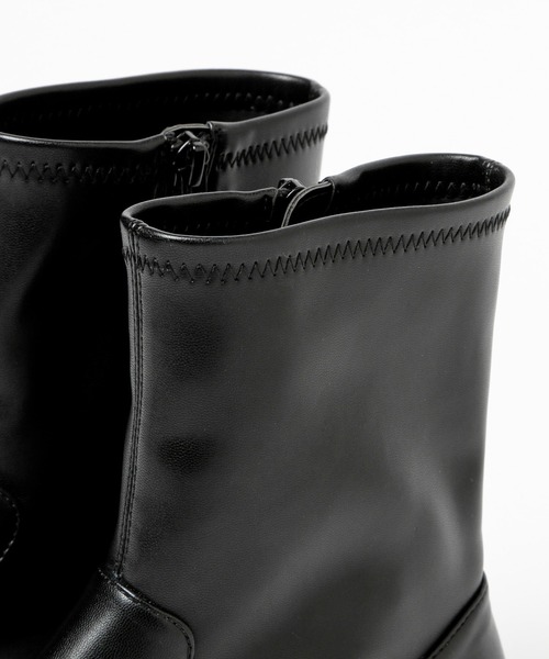 GLOBAL WORK（グローバルワーク）の「らくっション厚底ストレッチ/215700（ブーツ・レディース・アイボリー/ブラック・SMALL/MEDIUM/LARGE）」の11枚目の写真