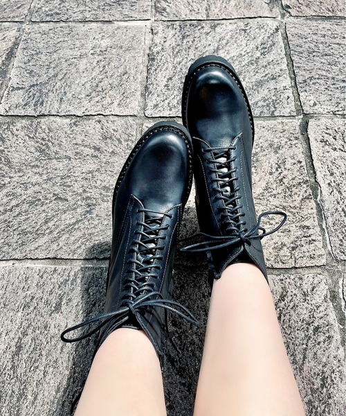 FABIO RUSCONI（ファビオルスコーニ）の「【FABIO RUSCONI】あみあげブーツ（ブーツ・レディース・ブラック・37/38）」の4枚目の写真