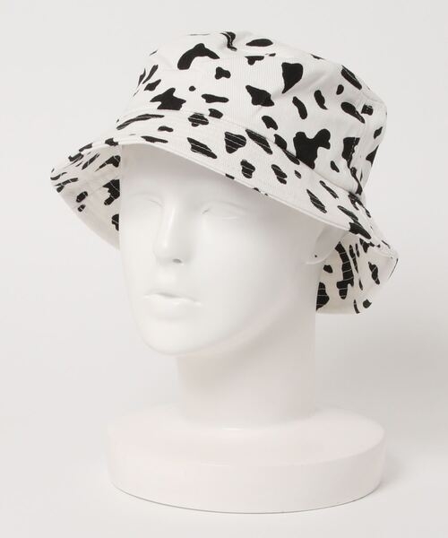 ANAP（アナップ）の「【オンライン限定アイテム】アニマル柄バケットハット（ハット・レディース・ベージュ/ホワイト×ブラック・FREE）」の6枚目の写真