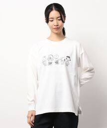 AMERICAN HOLIC | スヌーピーサイドスリットカットプルオーバー5人アート(Tシャツ/カットソー)