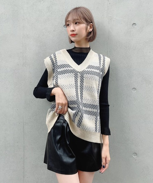 Voyage titty&Co.PETIT（ボヤージュティティアンドコープチ）の「【Voyage titty&Co. PETIT】フェイクレザーショーパン（その他パンツ・レディース・ブラック/ブラウン/モカ・SMALL/MEDIUM）」の16枚目の写真