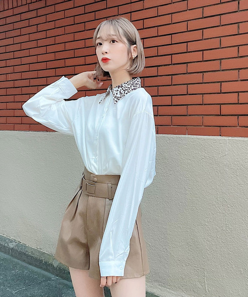 Voyage titty&Co.PETIT（ボヤージュティティアンドコープチ）の「【Voyage titty&Co. PETIT】フェイクレザーショーパン（その他パンツ・レディース・ブラック/ブラウン/モカ・SMALL/MEDIUM）」の20枚目の写真