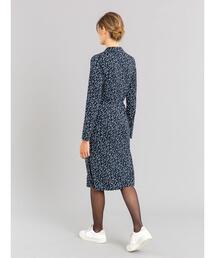 タグ付きアニエスベーICD2 ROBE フラワープリントワンピース 青ブルー36 60653585_b_04_215.jpg
