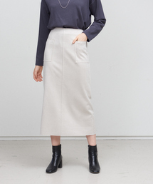 abahouse mavie | 【追加生産＆新色】フェイクレザーレザー＆スウェードタイトロングスカート(スカート)