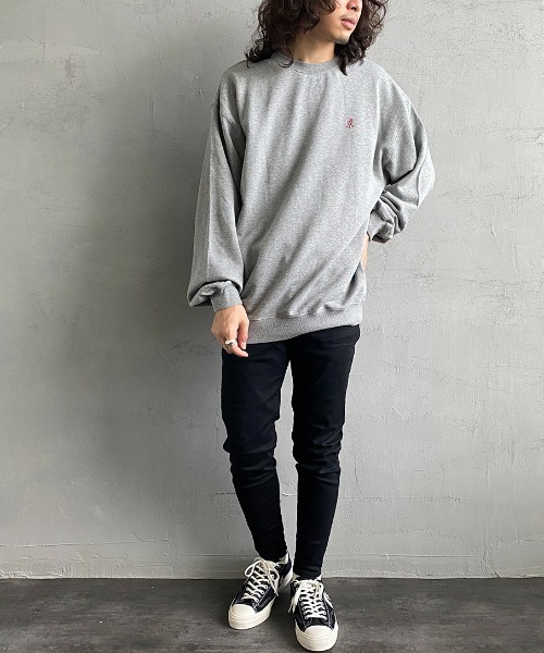 Gramicci（グラミチ）の「[GRAMICCI/グラミチ] ワンポイントロゴスウェット（スウェット・レディース・オートミール/ブラック/ヘザーグレー・M/XL/L）」の13枚目の写真