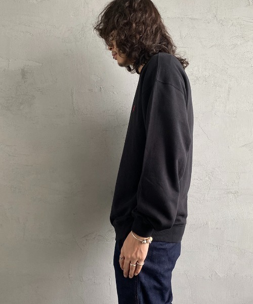 Gramicci（グラミチ）の「[GRAMICCI/グラミチ] ワンポイントロゴスウェット（スウェット・レディース・オートミール/ブラック/ヘザーグレー・M/XL/L）」の18枚目の写真