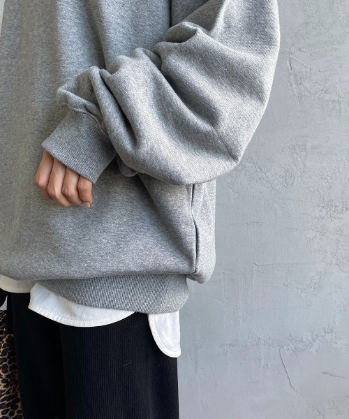 Gramicci（グラミチ）の「[GRAMICCI/グラミチ] ワンポイントロゴスウェット（スウェット・レディース・オートミール/ブラック/ヘザーグレー・M/XL/L）」の8枚目の写真