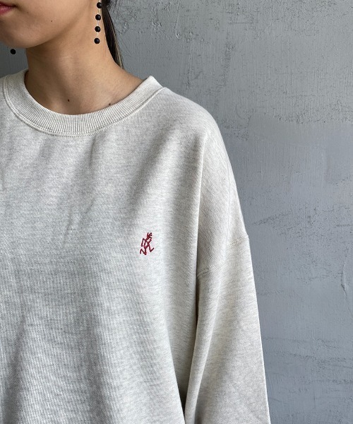 Gramicci（グラミチ）の「[GRAMICCI/グラミチ] ワンポイントロゴスウェット（スウェット・レディース・オートミール/ブラック/ヘザーグレー・M/XL/L）」の14枚目の写真