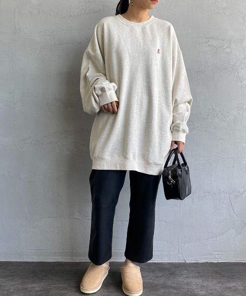 Gramicci（グラミチ）の「[GRAMICCI/グラミチ] ワンポイントロゴスウェット（スウェット・レディース・オートミール/ブラック/ヘザーグレー・M/XL/L）」の20枚目の写真