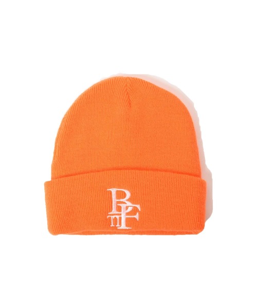 BACK TO THE FIELD（バック トゥー ザ フィールド）の「ＢＴＴＦ刺繍ビーニー（ニットキャップ/ビーニー・レディース・ブラック/オレンジ/ベージュ・FREE）」の4枚目の写真