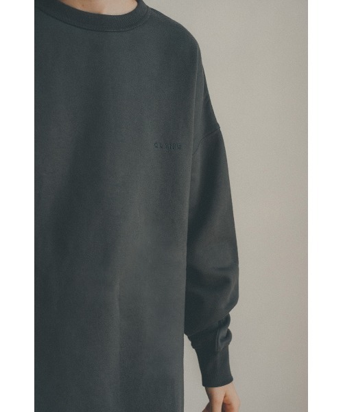 CLANE（クラネ）の「FRUIT OF THE ROOM×CLANE/フルーツオブザルーム×クラネ/Wide Sweat Tops(ワイドスウェット)/ 11105-2132（スウェット・レディース・チャコールグレー/ベージュ・FREE）」の6枚目の写真