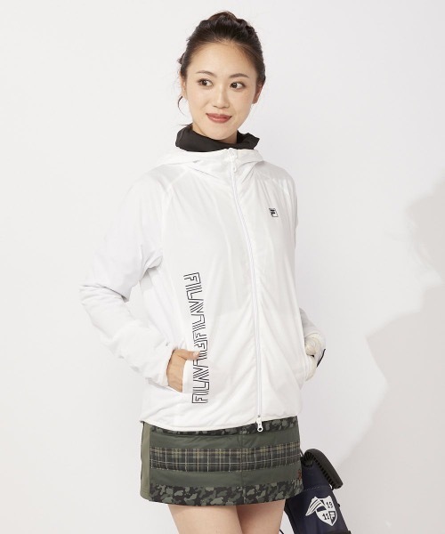 FILA GOLF(フィラゴルフ )の「【FILA:フィラゴルフ】レディースブルゾン(その他アウター・レディース・ホワイト/ネイビー/ワイン・MEDIUM/LARGE/X-LARGE)」の2枚目の写真