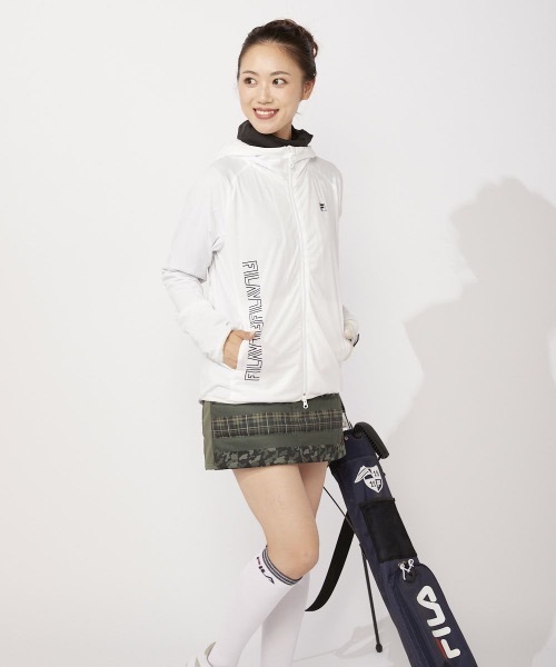 FILA GOLF(フィラゴルフ )の「【FILA:フィラゴルフ】レディースブルゾン(その他アウター・レディース・ホワイト/ネイビー/ワイン・MEDIUM/LARGE/X-LARGE)」の4枚目の写真