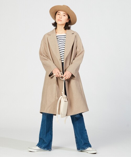 THE SHOP TK （ザ ショップ ティーケー ）の「◆オーバーサイズチェスターコート（チェスターコート・レディース・ブラウン系/ブラック/ライトベージュ・13/12/14）」の17枚目の写真