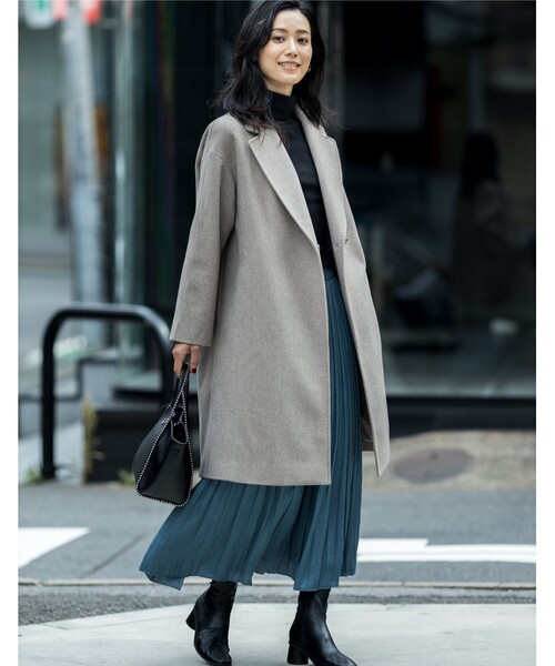 THE SHOP TK （ザ ショップ ティーケー ）の「◆オーバーサイズチェスターコート（チェスターコート・レディース・ブラウン系/ブラック/ライトベージュ・13/12/14）」の10枚目の写真